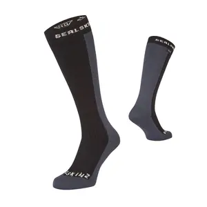 SEALSKINZ Unisex Waterproof Knee Length Sock - Lightweight, Breathable & Essential for Hunting Fishing Sport Outdoor Activities - Black, M/L