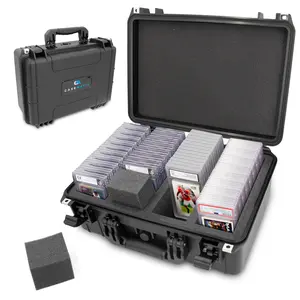 Graded Card Case Compatible with 120+ BGS PSA FGS Graded Sports Trading Cards, Waterproof Graded Slab Card Storage Box