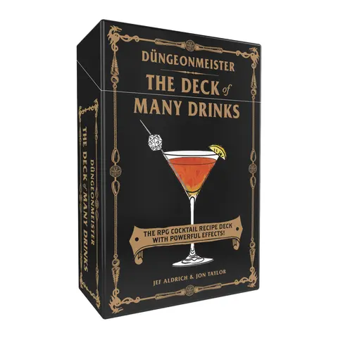 Dungeonmeister: The Deck of Many Drinks English Interactive Recipe Booklet - 50 RPG Cocktails with Flavor, 5e Mix+Effect Combo, Turn Undead Recipe for Adult Tabletop Roleplaying Enthusiasts (Drinking, Fun Board Games, Party Tabletop Game)