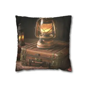 Faux Suede Square Pillowcase