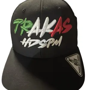 Trakas Gorra Bélica Trakas HDSPM Black Snapback Hat with Colorful Embroidery