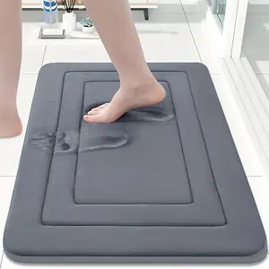 Memory Foam Bath Mat, Vintage Absorbent Non-Slip Rug, Waterproof Long Strip Floor Mat, Comfortable Standing Pad for Living Room, Bedroom, Bathroom, Kitchen, Office