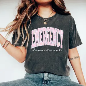 Emergency Department Shirt, Easter Bow ER Nurse Tee, Team T-Shirt, Nurse Week, ED Nurse, Cute Nursing School, Graduation A