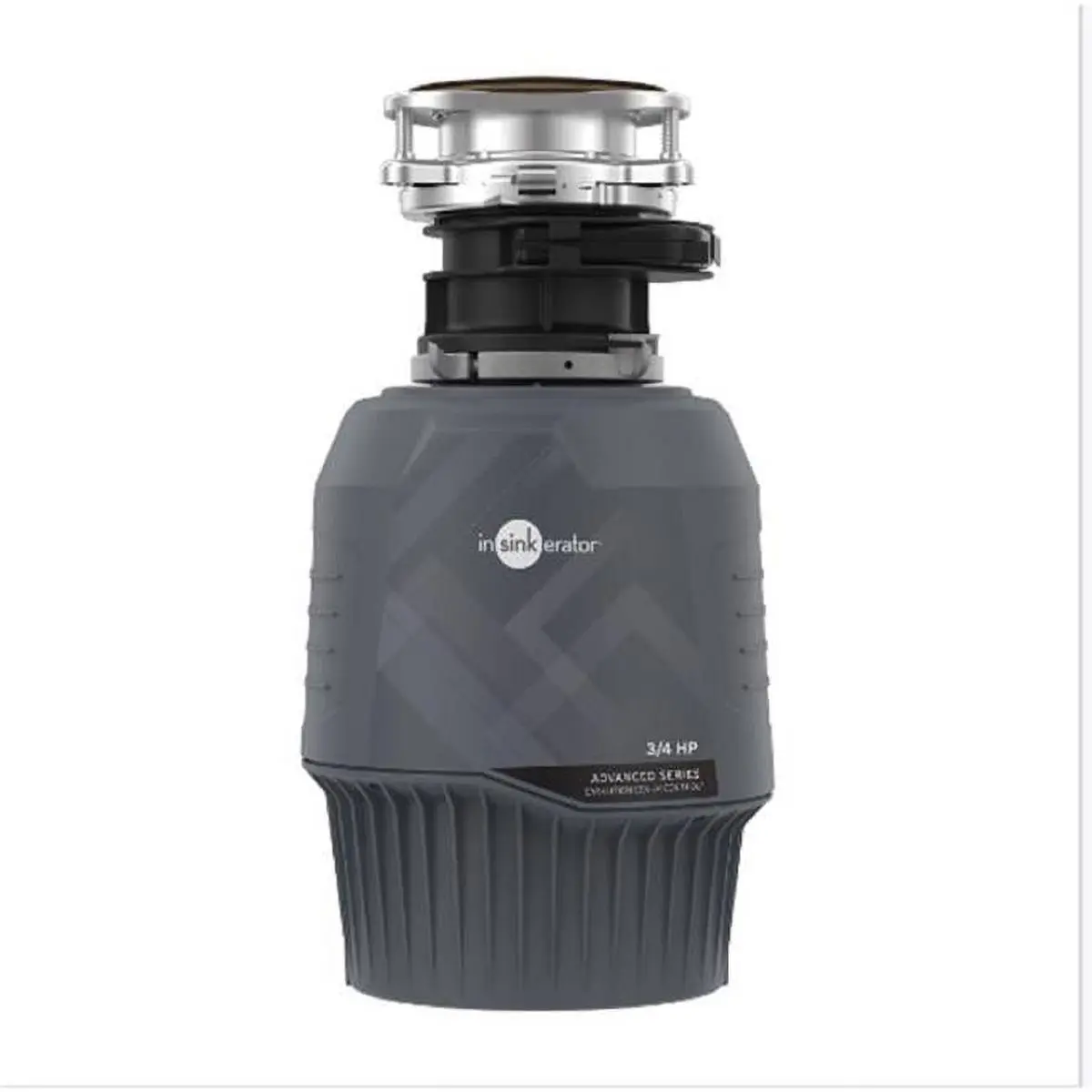 Insinkerator 4021602 3/4 HP Power Evolution Intermittent Feed Garbage Disposal - Gray Galvanized Steel, 20.9 lbs, Advanced Waste Grinding, Dishwasher Drain Connection, Cover Control Magnetic Coverstart Switch