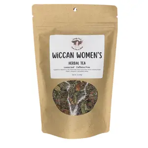 Witchy Pooh's Wiccan Women's Loose Leaf Natural Herbal Tea, Caffeine Free Beverage