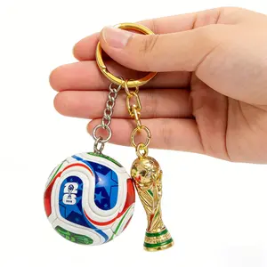 Stylish Football Trophy Pendant Keychain, 2026 World Cup Souvenir, Durable Exquisite Gift for Men and Women