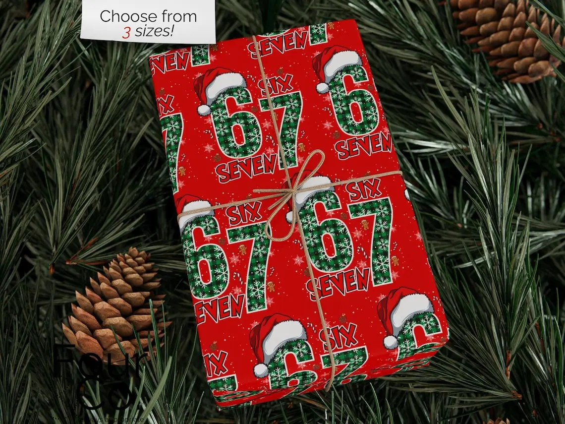 6-7 Wrapping Paper, 67 Christmas Gift Wrap