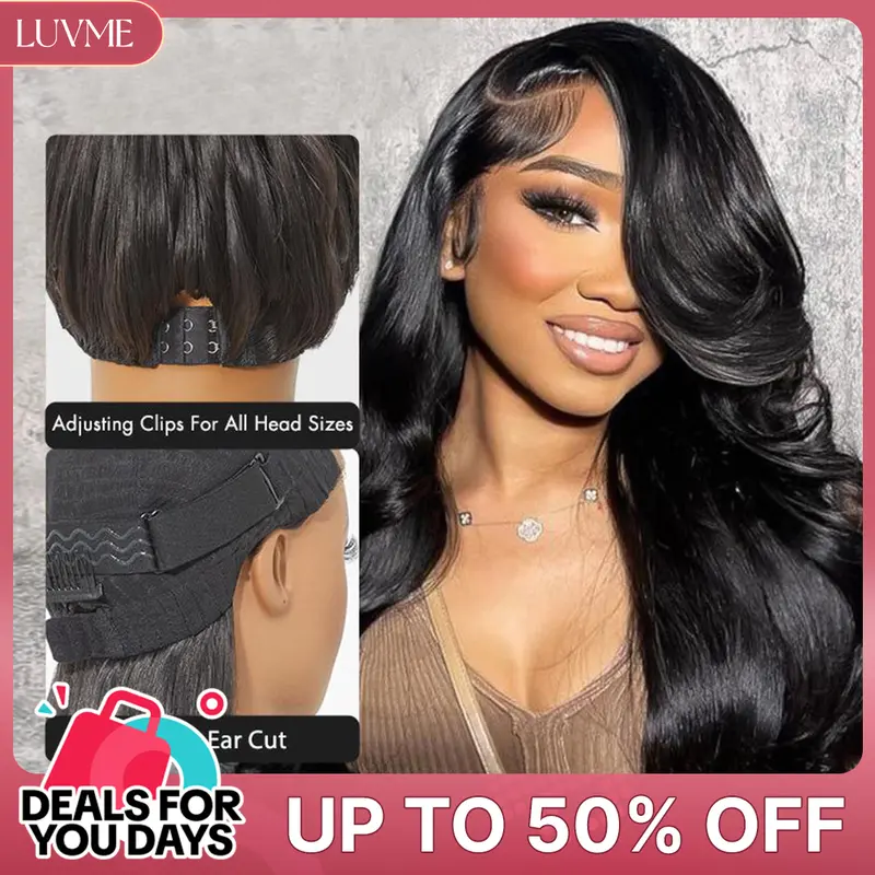 Luvme All Day Comfort Glueless Loose Body Wave Long Wig 7x6 Closure Pre Plucked Pre Bleached Pre Cut HD Lace Ready To Go #DealsForYouDays