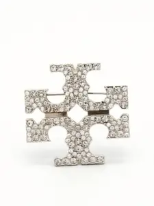 Women's Elegant Shiny Brooch, Lightweight Pin, Classic Design, Perfect for Daily Wear, All Seasons Accessory, Plant Pattern