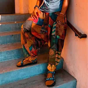 Cotton Patchworks Hippie Harem Pant - Colorful Boho Style with Unique Patterns and Comfortable Fit