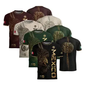 Mexico Gold Eagle Aztec Heritage Soccer Jersey, Mexico Football Jersey, Game Day Outfit Idea, Mexico Jersey for Men Women Youth And Kids, All-Over Print Soccer Jersey