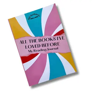“All The Books” Reading Journal 60 Pages - Multicolor Design for Book Lovers