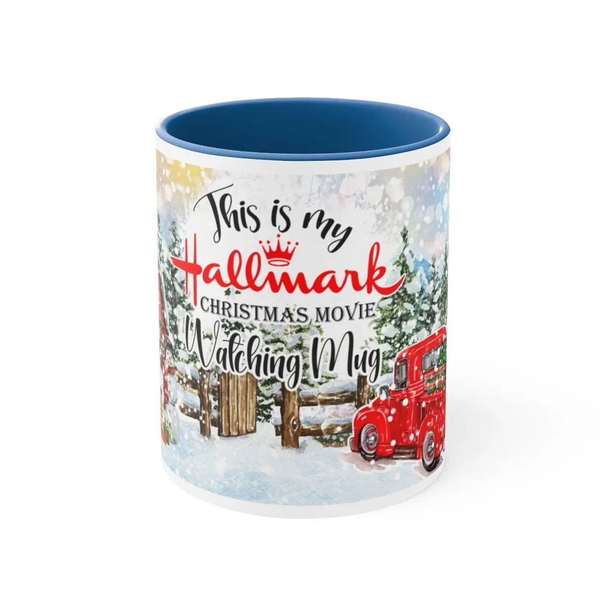 This Is My Hallmark Christmas Movie Watching Mug, Christmas Gift, Farmhouse Decor, Christmas Decor, Hallmark Coffee Cup, Retro Christmas Mug Ceramic Drinkware Tumbler Reusable