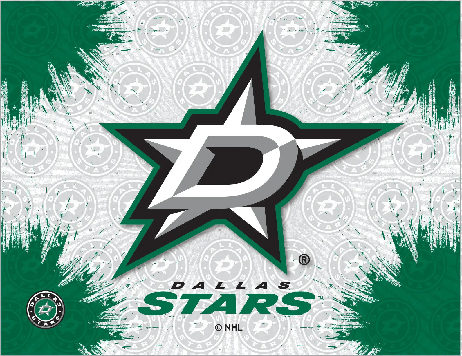 Dallas Stars Logo Canvas -24"x36"