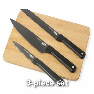 Kuhn Rikon ICED 3-Piece Knife Set | Chef, Bread & Prep Essentials