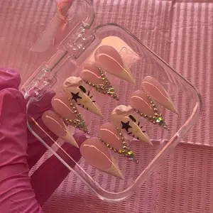 Kitty Stiletto Press On Nails | GelX Press Ons