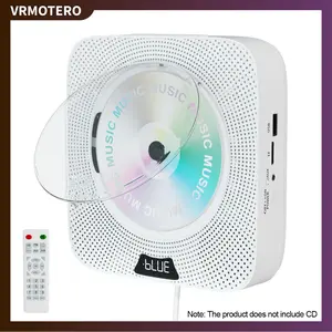 CD Player Portable Bluetooth Desktop CD Player with HiFi Sound Speakers,Remote Control,Dust Cover,LED Display,Boombox FM Radio,USB/AUX for Home