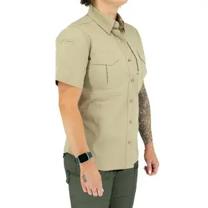 LA Police Gear Women's Short Sleeve Battle Rattle Stretch Field Shirt