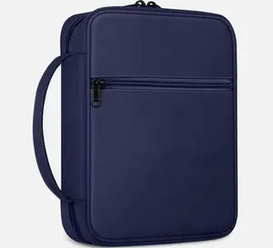 Bible Cover Case Book Cover Carrying Bag with Handle and Pocket - Water-Resistant Polyester Canvas Organizer for Bible/iPad 11" x 8" - Durable & Protective - Gift Idea - Lightweight