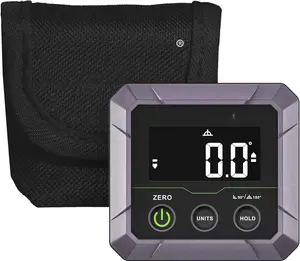 Digital Angle Finder  for Table  , Woodworking, Bend Pipes Etc., Professional 0.1 Accuracy Inclinometer with Calibration, 0-90 or 0-180 Digital Angle Gauge, VA LCD Display