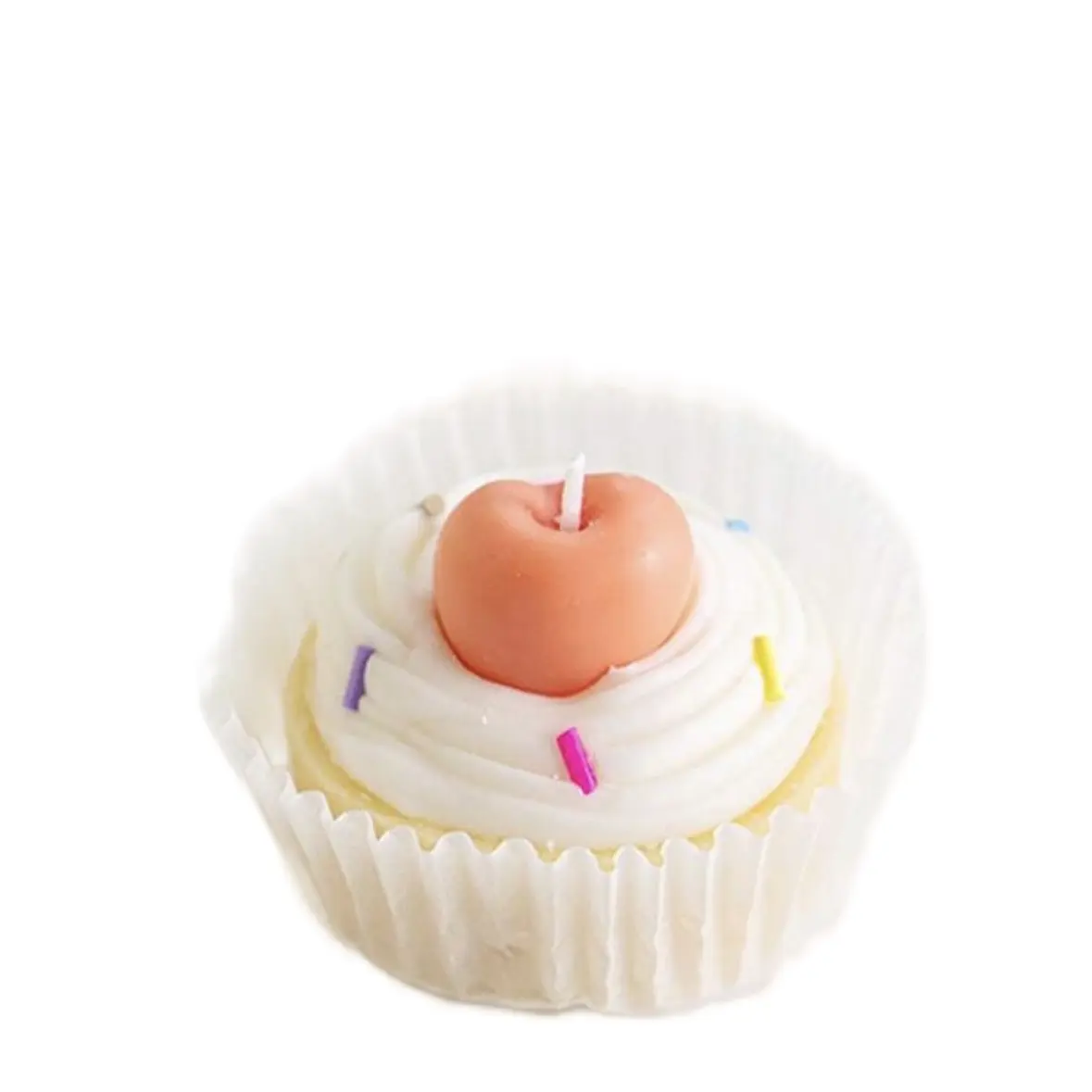 Mango Scented Cupcake Candle - Perfect for Home Decor and Ornaments