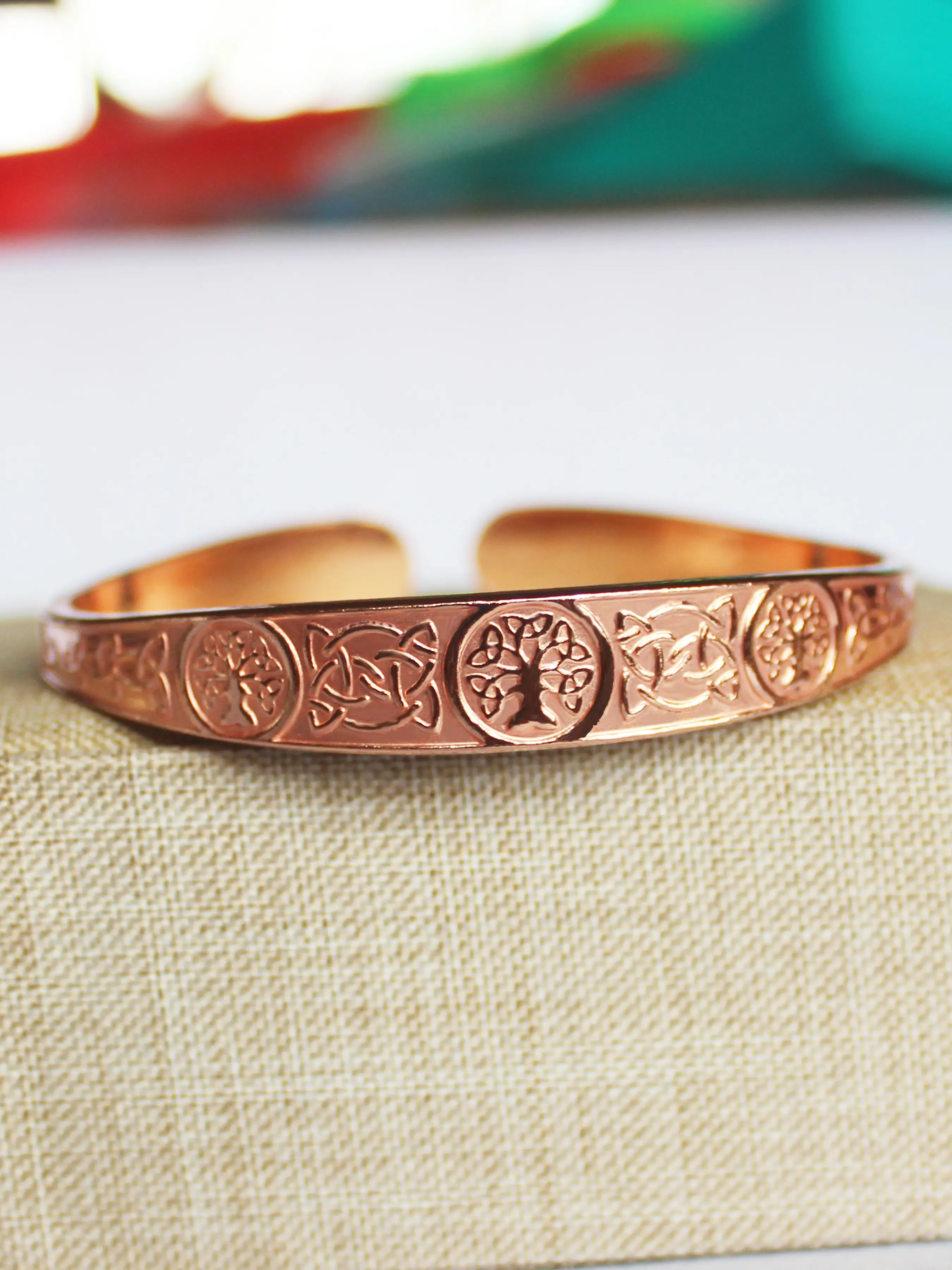 Women's Copper, Pure Copper No-Coated Cuff Bangle, Fashionable Bangle, Adjustable Bangle, Ideal for Daily Wear & Party Gifts, Perfect Holiday Present, Adjustable Copper Bangles, Open Cuff Bangles
