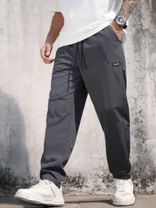Men's Casual Work Pants, Loose Fit Daily Wear, Quick-Dry Breathable Outdoor Sports, Multiple Colors, Classic Men's Long Trousers