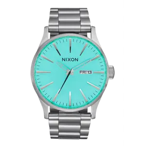 Nixon Sentry Stainless Steel Silver/Turquoise A356-2084-00