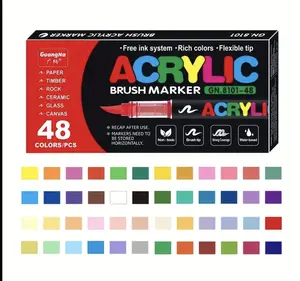 48 Pack Jelly Pens - Acrylic Paint Markers