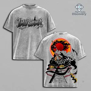 Limited Limited Edition Imu Sama Graphic Tee - Acid Wash Oversized Anime Shirt Themed graphic American-made pure cotton T-shirt | High-quality 100% cotton street style T-shirt | Relaxed fit