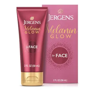Jergens Melanin Glow Facial Glow Enhancer, Luminizer and Moisturizer