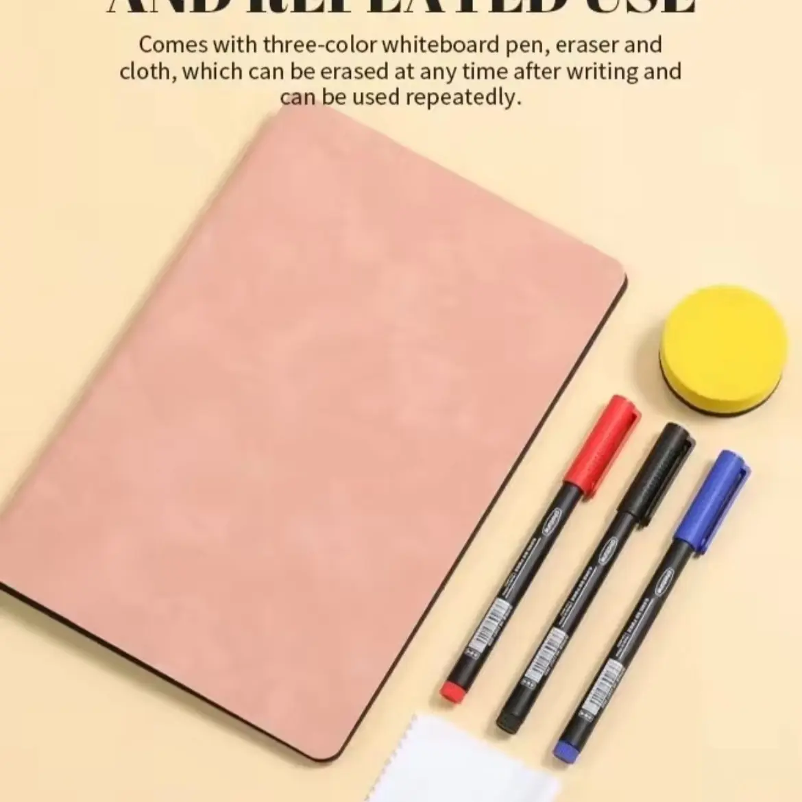 Portable Erasable A5 Whiteboard Notebook, Desktop Memo Board, Message Board, Writing Board, Ideal for Homework, Drawing, Messaging, Notes