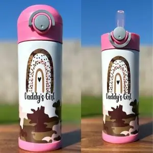 12 oz Daddy's girl sippy cup Drinkware
