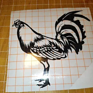 Gamefowl Decal #12 - 651 Vinyl Decal for Cars or Trucks, Durable Design with Character Design, Perfect for Personalizing Vehicles