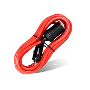 Nilight 6FT Cigarette Lighter Socket Extension Cord Cable 12V/24V (Red)