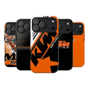 KTM Super Adventure 1290 “Ready to Race” iPhone Case – Premium Motorcycle Rider Case, compatible with iPhone 17/16/15/14/13/12/11 Pro Max/Plus and Samsung Galaxy S23FE/22/23/24/25, orange and black racing design.