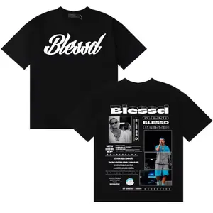 Blessd Logo & EP Collage Graphic T-Shirt, Latin Trap Streetwear Tee, Blessd Fans Outfit, Two-Sided Urban Vintage Unisex Shirt