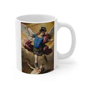 Archangel Michael Defends Heaven by Giordano Religious Spiritual Angel Birthday Confirmation, Christmas Holiday Gift Mug