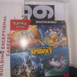 Pokemon Surging Sparks Booster Bundle - 6 Collectible Cards, Unique Designs & Action Themes, Trading Card Game Box