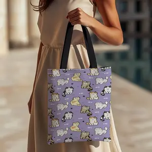 Cute Cat Pattern Shoulder Bag for Women, Perfect for Shopping and Daily Use, High-Quality Gift Bag, Stylish and Functional
