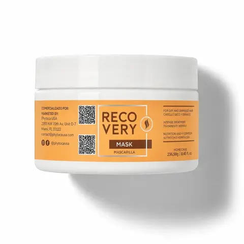Phytoca Recovery Hair Mask - Hydrating Formula for Silky Hair with Moisturizing Benefits and Cleansing Action