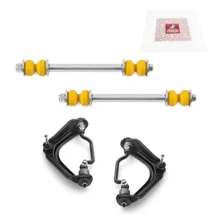 4 PC Front Upper Control Arm and Front Stabilizer Bar Link Kit GDX  97449MT