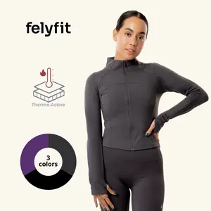 Valkyrie Jacket - LJ0234 - Define Jacket . Elegant Thermal Fitness Jacket with Thumbholes