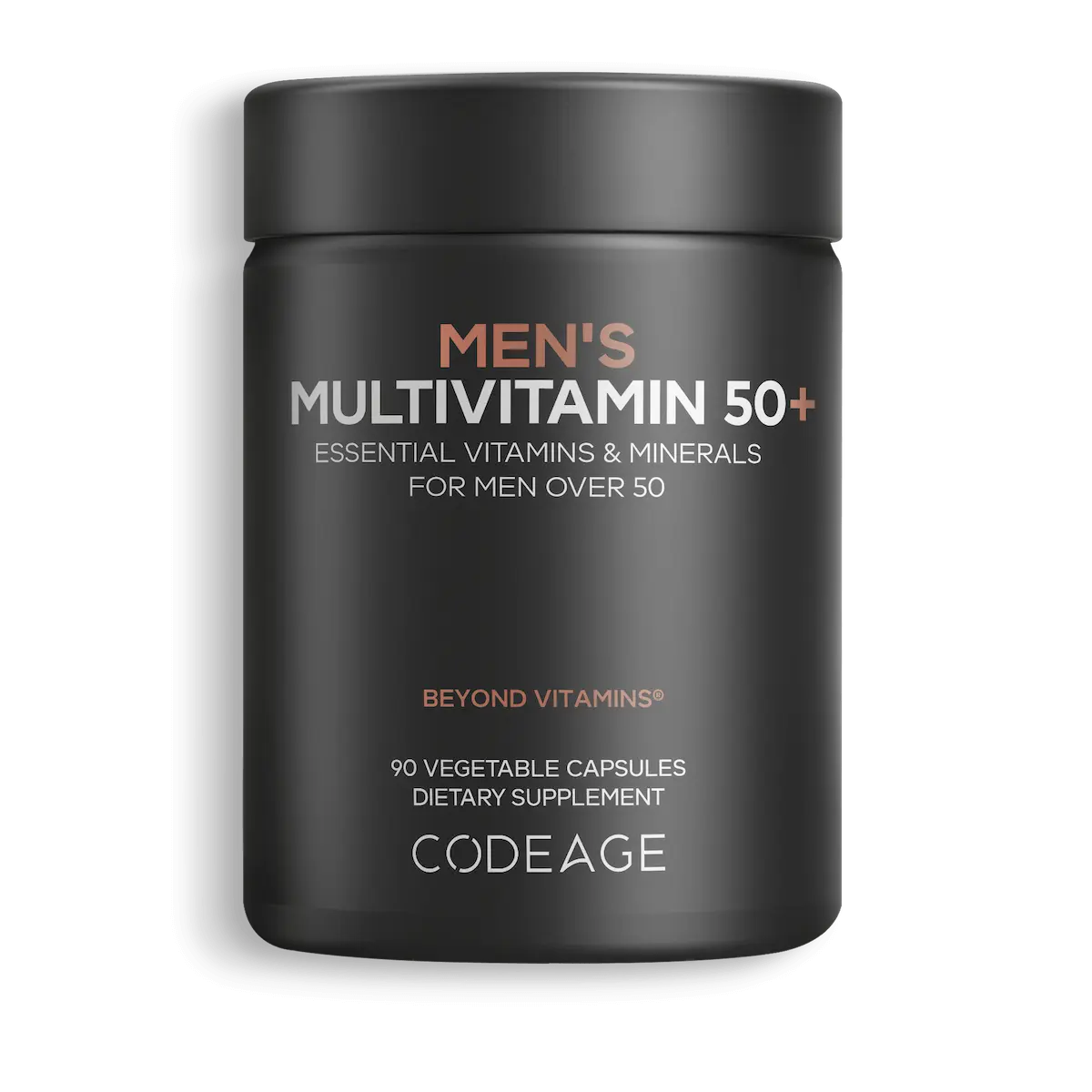 Codeage Men's Daily Multivitamin 50+ - Essential Vitamins & Minerals for Men Over 50 - 90 Capsules - Vegan, Non-GMO, Gluten-Free