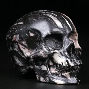 2.0 " Network Jasper Carved Crystal Skull,Super Realistic, Crystal Healing
