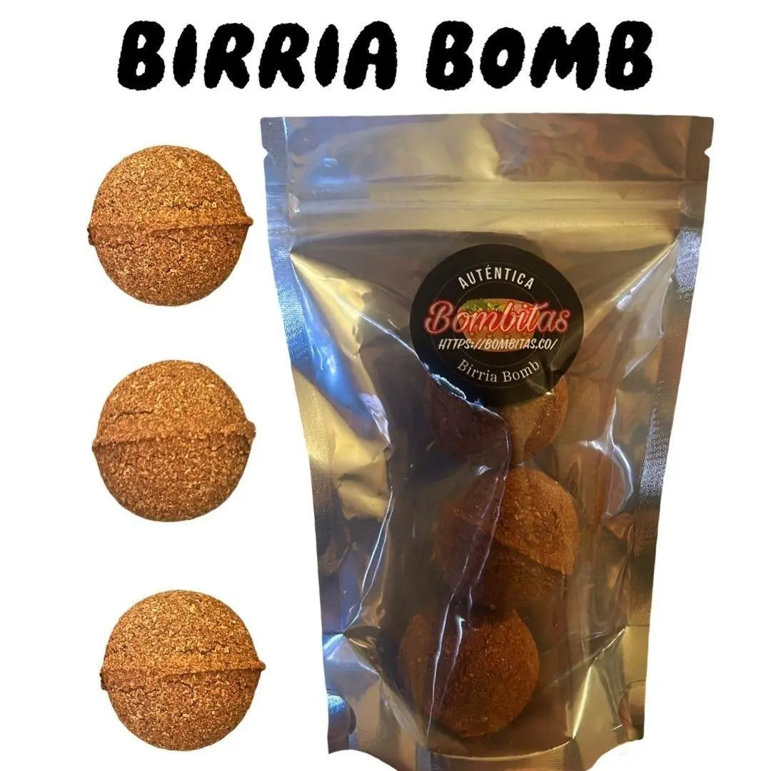 Birria Bomb 3 Pack - MILD Authentic Mexican Seasoning for Tacos, Birria, Nachos, Crockpot, Spice Mix & Instant Mix - Spicy real chile Mini Bombs Chilli Chicken Flavor Beef Garlic