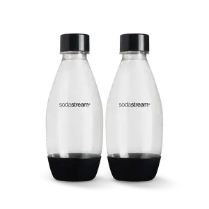 SodaStream 0.5L Slim Dishwasher Safe Bottles Twin Pack - Black SodaStream 0.5L Slim Dishwasher Safe Bottles Twin Pack - Black