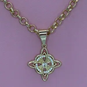 Gold Plated WitchKnot Necklace