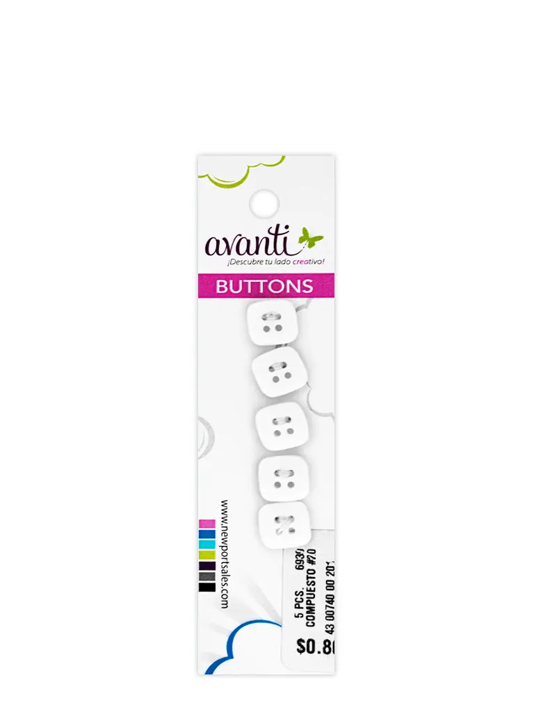 Sewing Buttons – 20L (11.5mm / 0.45 inches) with 4 Holes – Perfect for Jackets, Handbags & Decorative Items