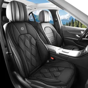 Car Front & Rear Seat Cushions, PU Leather Material, Wing Design for Comfortable Fit, Ergonomic Design for Durable Protection